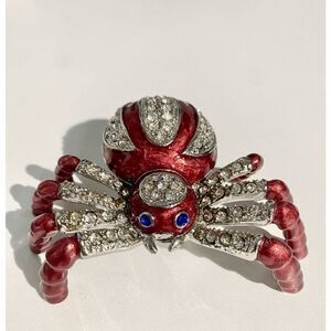 Taylor Avedon Red Spider Jewelry / Trinket Box
